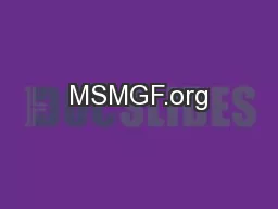MSMGF.org