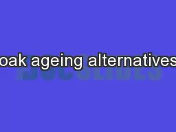 oak ageing alternatives