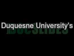Duquesne University’s