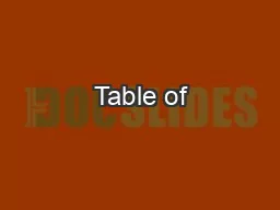Table of