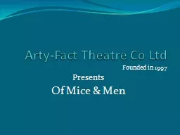 Arty-Fact Theatre Co Ltd