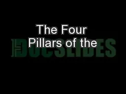 The Four Pillars of the