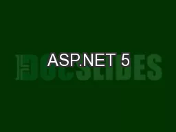 ASP.NET 5