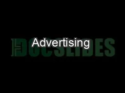 Advertising & Marketing Budgets