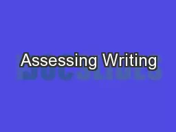 Assessing Writing