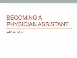 Becoming a Physician assistant