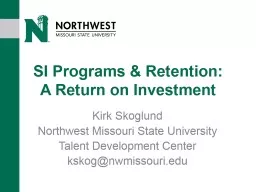 SI Programs & Retention: