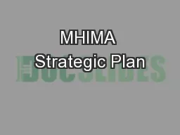 MHIMA Strategic Plan
