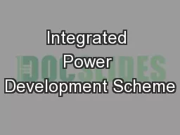 Integrated Power Development Scheme