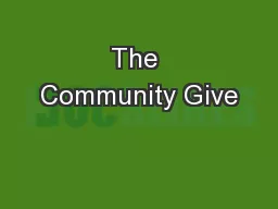 The Community Give