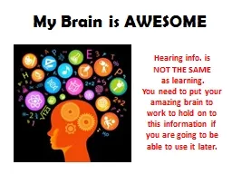 My Brain is AWESOME
