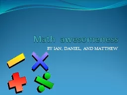 Math  awesomeness