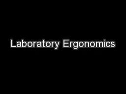 Laboratory Ergonomics