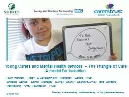 Young Carers and Mental Health Services – The Triangle of