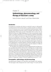 Chapter  Epidemiology phenomenology and therapy of mus