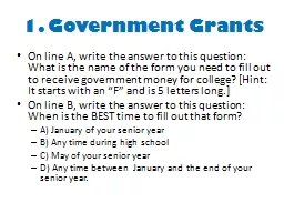 1. Government Grants