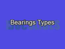 Bearings Types