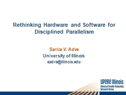 Rethinking Hardware and Software for Disciplined Parallelis