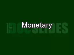 Monetary