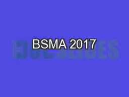 BSMA 2017
