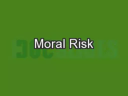 Moral Risk