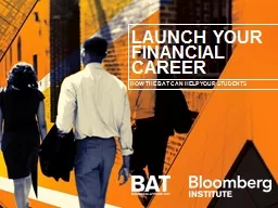 Launch your financial career