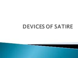 DEVICES OF SATIRE