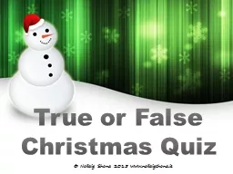 True or False Christmas Quiz