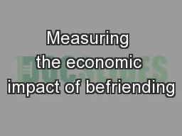 Measuring the economic impact of befriending