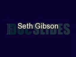 Seth Gibson