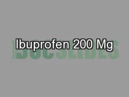 Ibuprofen 200 Mg