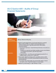 AUC Section   Audits of Group Financial Statements St