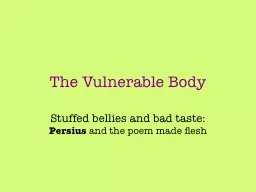 The Vulnerable Body