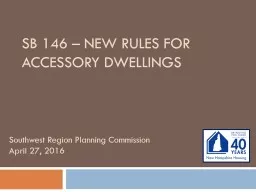 SB 146 – New Rules for accessory dwellings