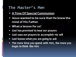 The Master’s Men