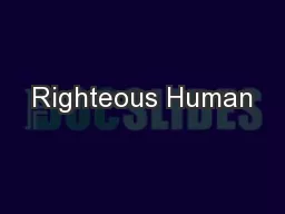 Righteous Human