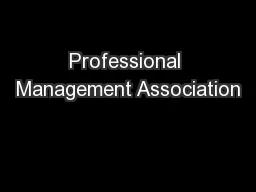 Professional Management Association