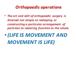 Orthopaedic