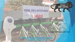 India’s first Automated Bicycle Sharing System