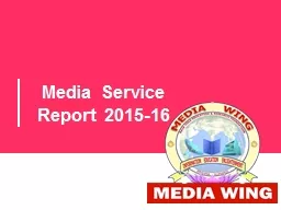Media Service Report 2015-16