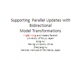 Supporting Parallel Updates with Bidirectional