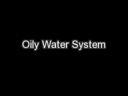 Oily Water System