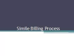 Simile Billing Process