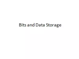 Bits and Data Storage