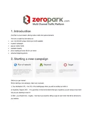 QWURGXFWLRQ ZeroPark is an ad network offering redirec