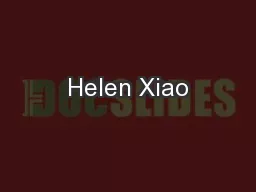 Helen Xiao