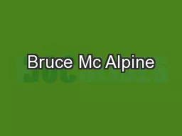 Bruce Mc Alpine