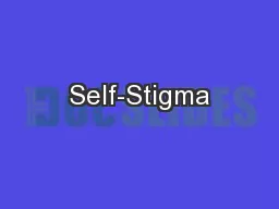Self-Stigma