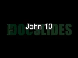 John 10