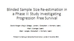 Blinded Sample Size Re-estimation in a Phase III Study Inve